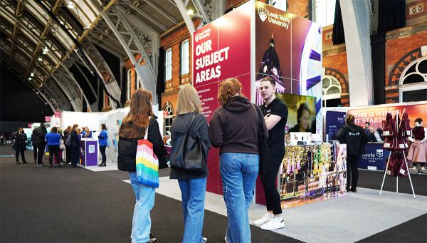 ayble stand for Leeds Trinity University at UCAS Manchester 2023