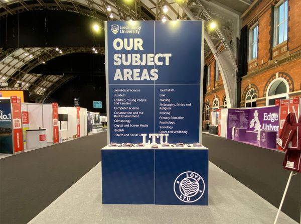 ayble stand for Leeds Trinity University at UCAS Manchester 2023